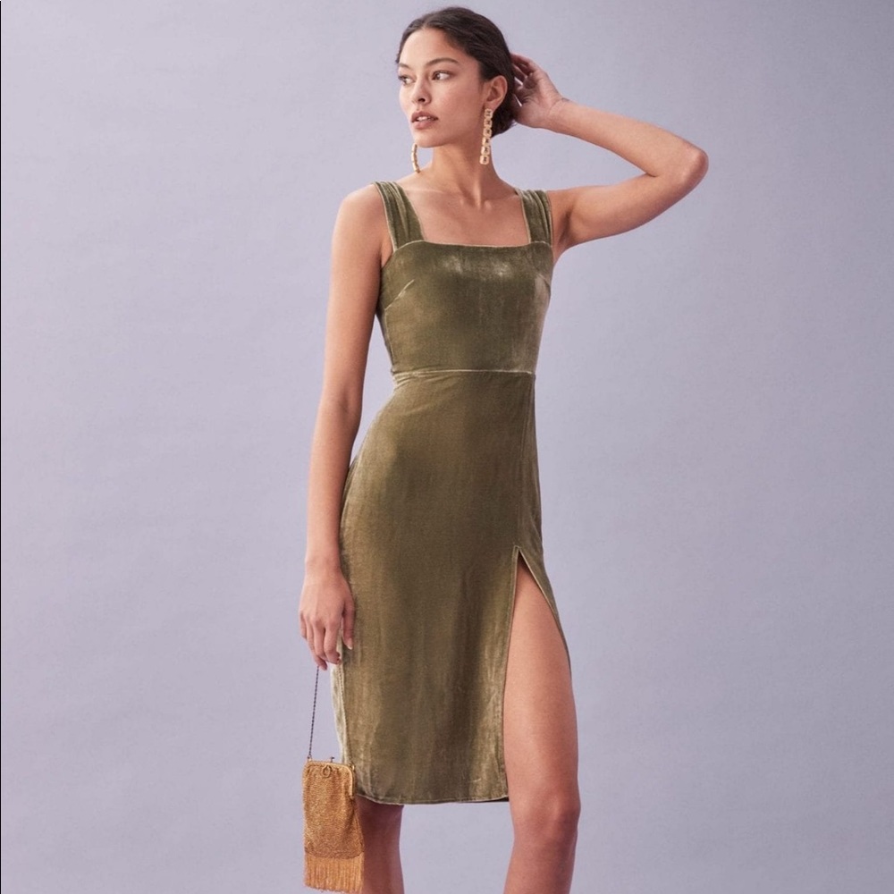Reformation Velvet MIDI Dress